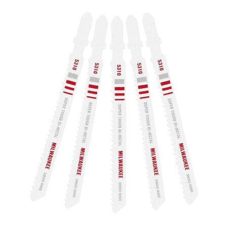Milwaukee Tool 3 in. 14 TPI High Speed Steel Jig Saw Blade, 5PK 48-42-5101